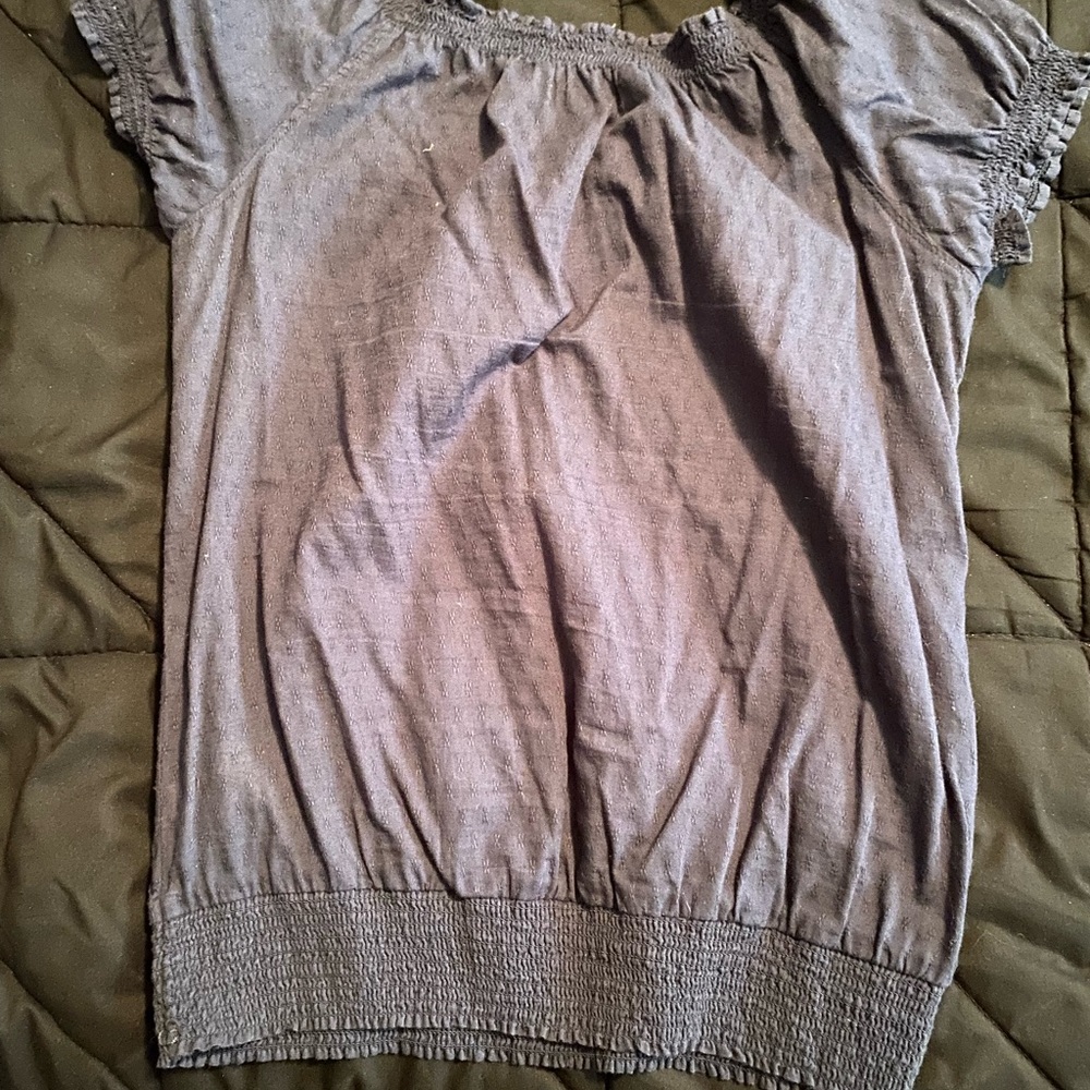 Blue hollister shirt